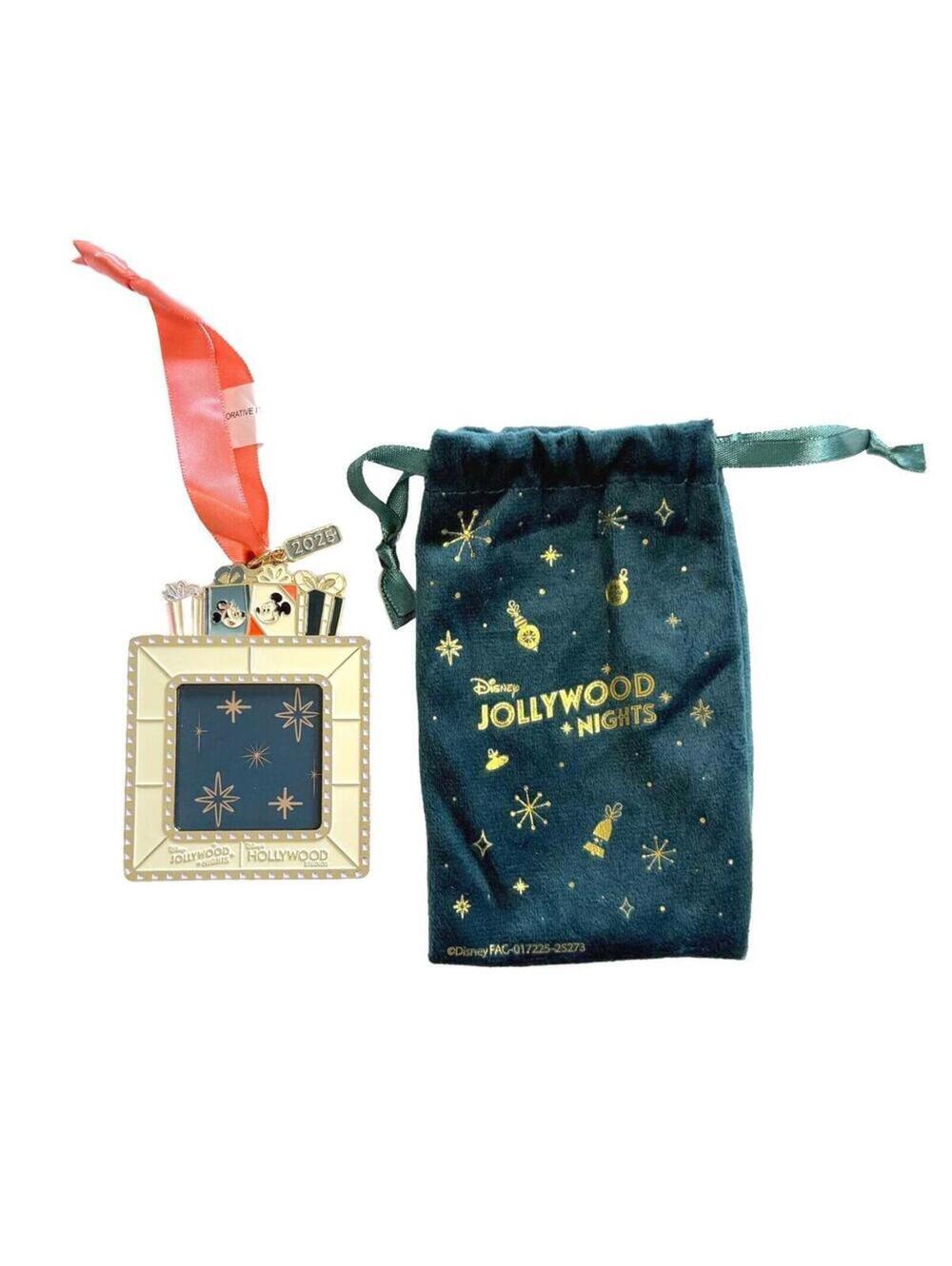 Disney Jollywood Nights 2025 Hollywood Studios Ornament with Pouch